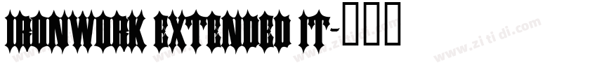 Ironwork Extended It字体转换